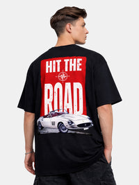 Hit The Road – Oversized Explorer Graphic T-Shirt
