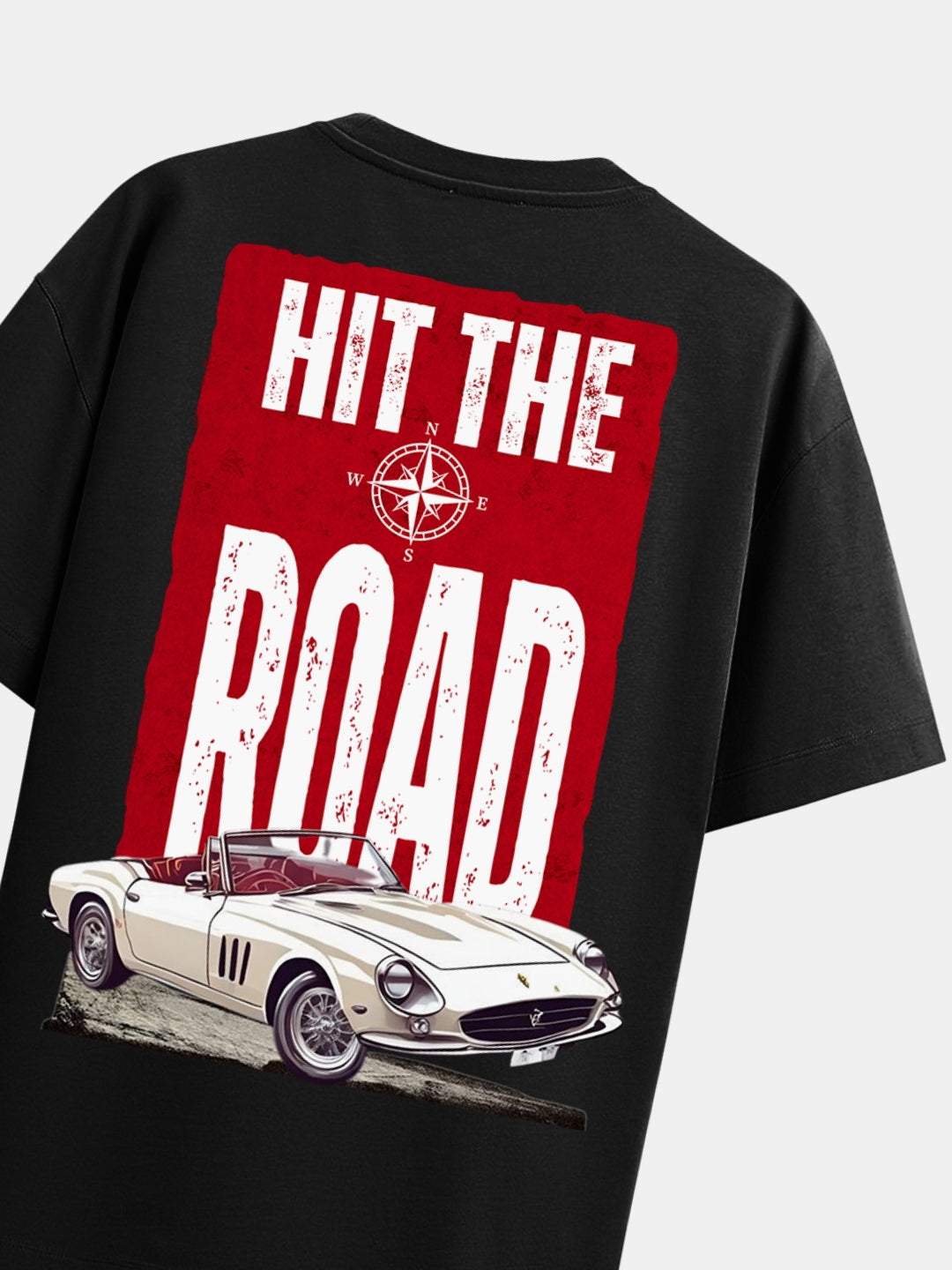 Hit The Road – Oversized Explorer Graphic T-Shirt