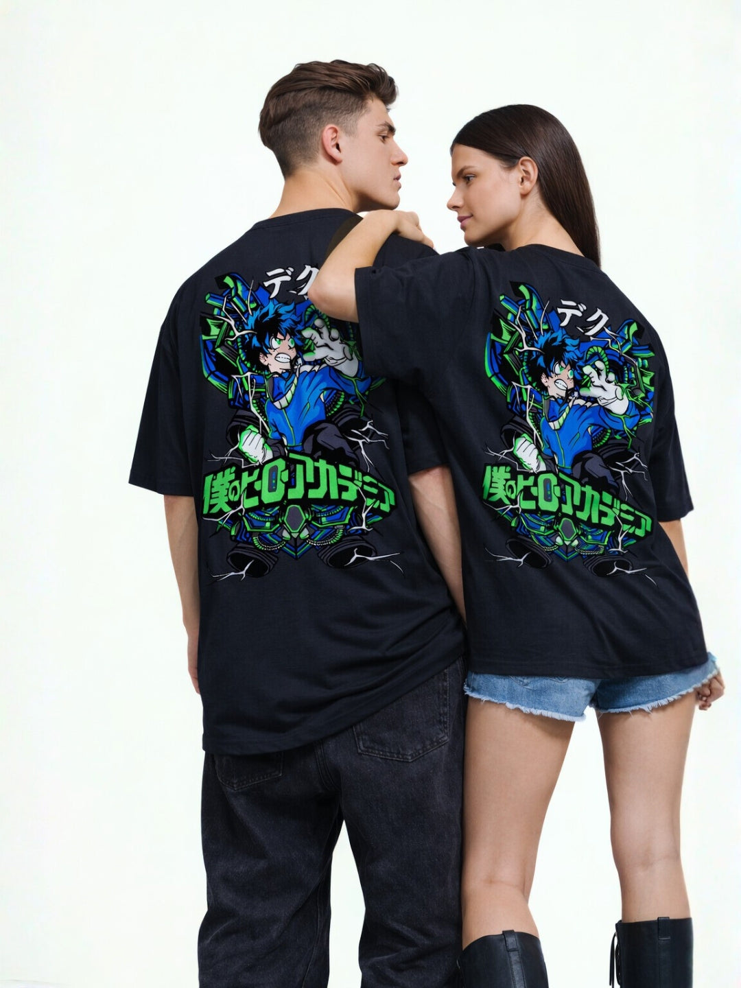 God Domain Anime Oversized T Shirt – Lightning Hero Streetwear Graphic Tee