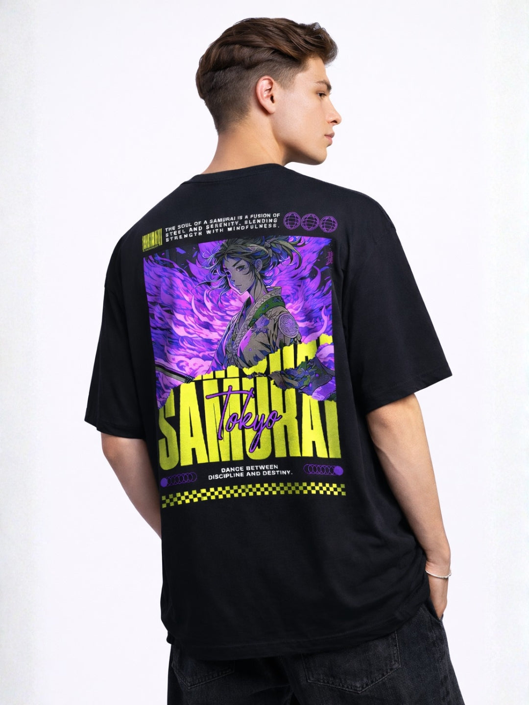 Daimyo Tokyo Samurai Oversized Anime T Shirt