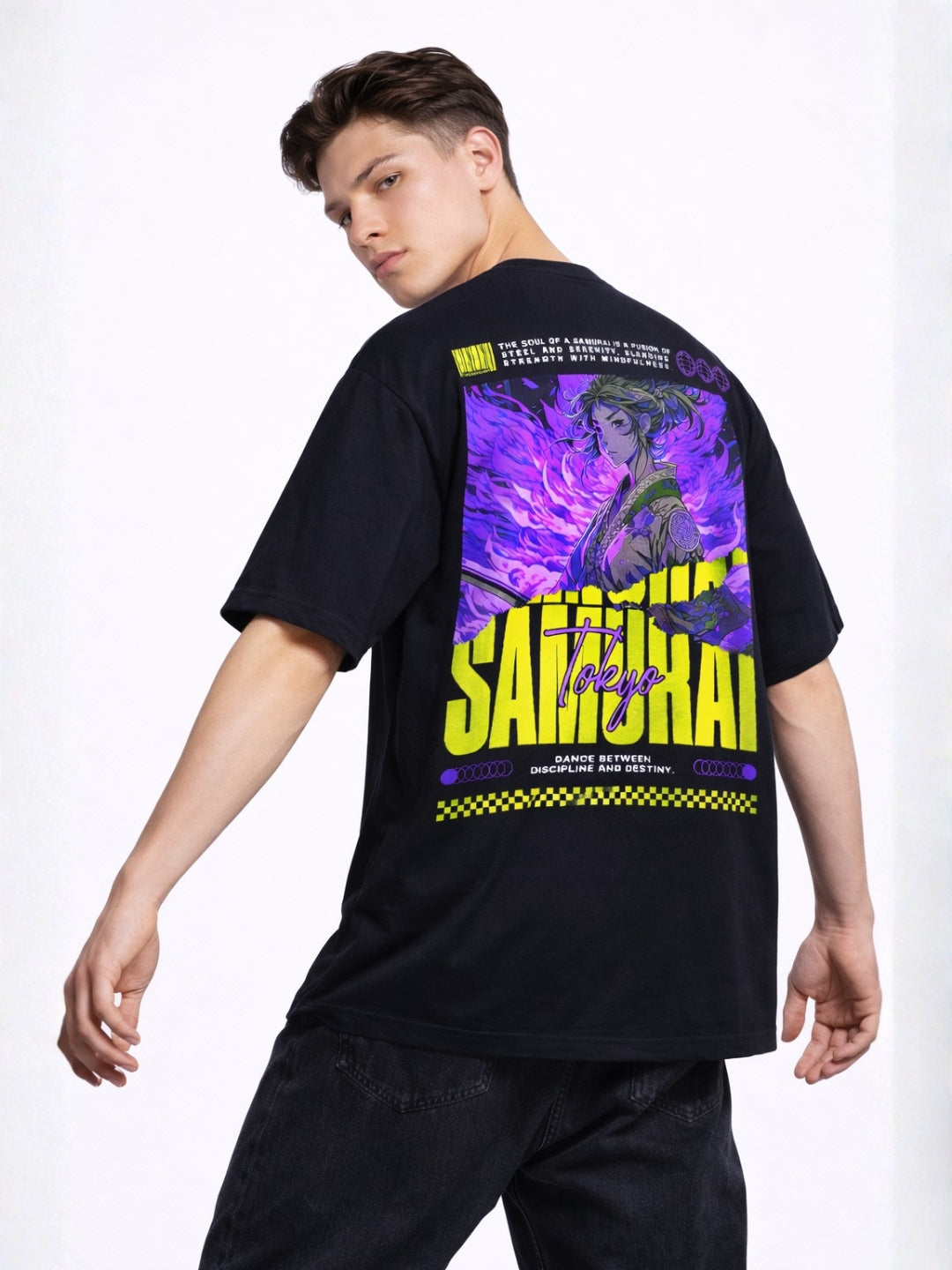Daimyo Tokyo Samurai Oversized Anime T Shirt