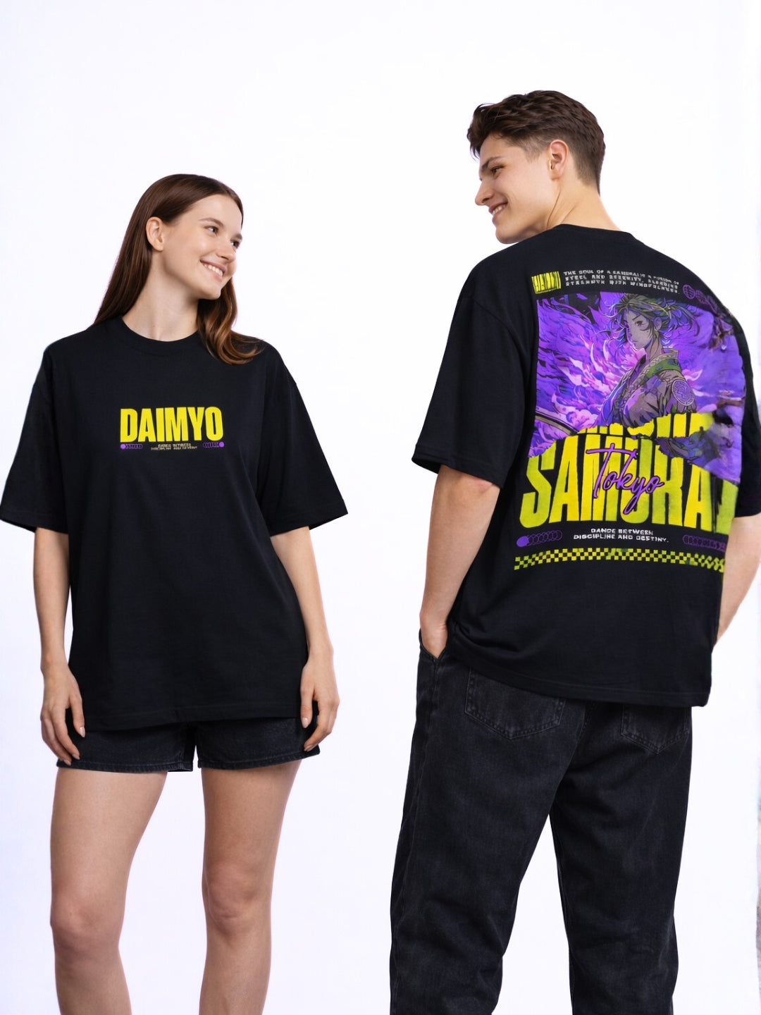 Daimyo Tokyo Samurai Oversized Anime T Shirt