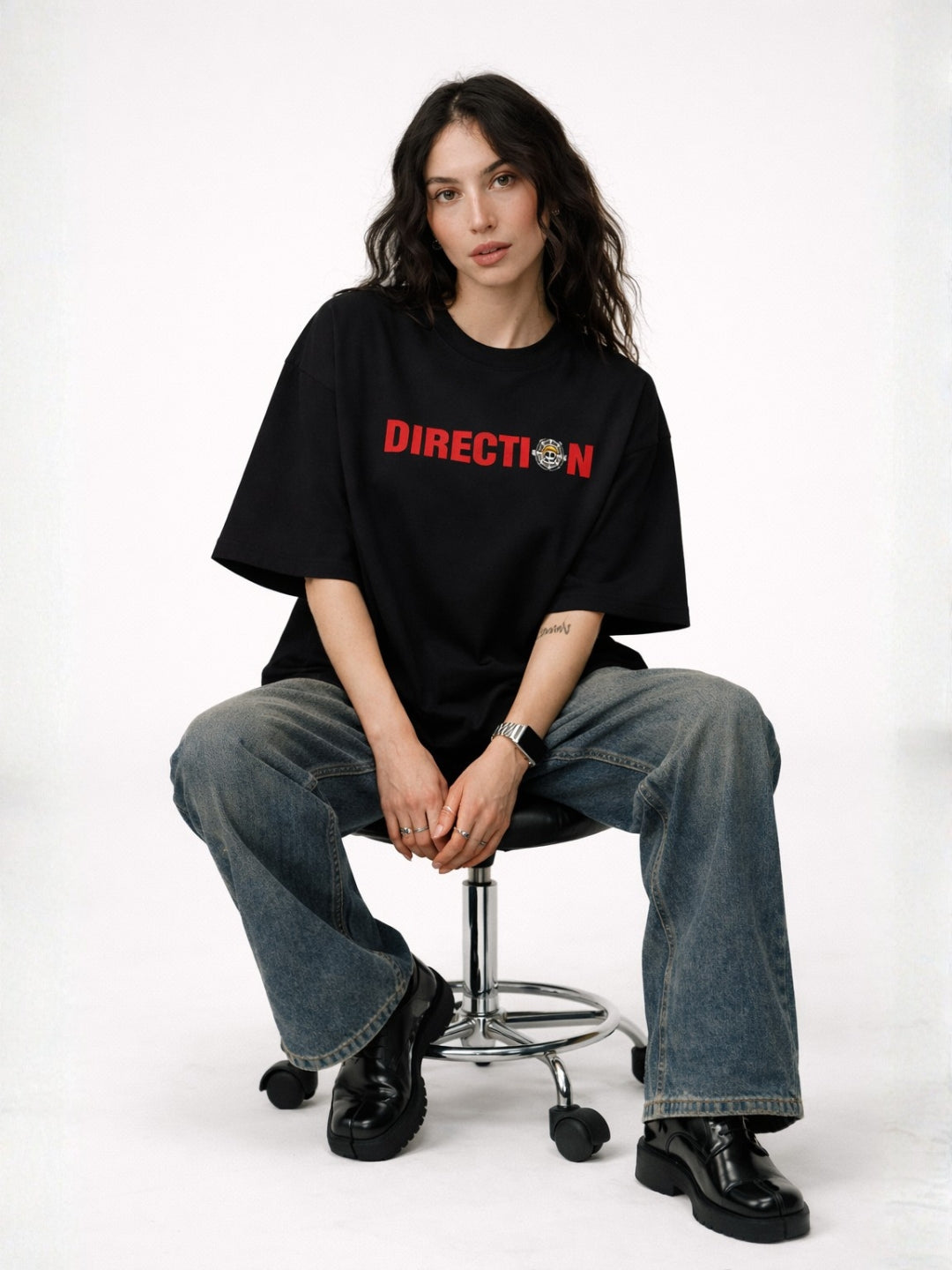 Follow The Direction — Statement Oversized Tee