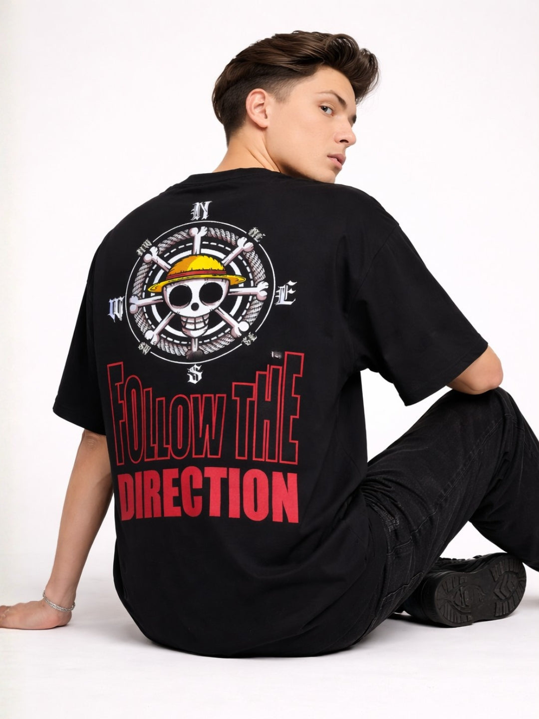 Follow The Direction — Statement Oversized Tee