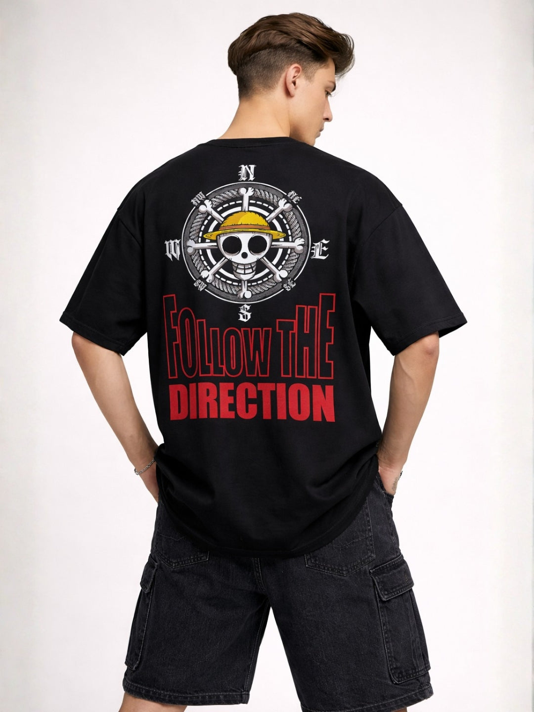 Follow The Direction — Statement Oversized Tee