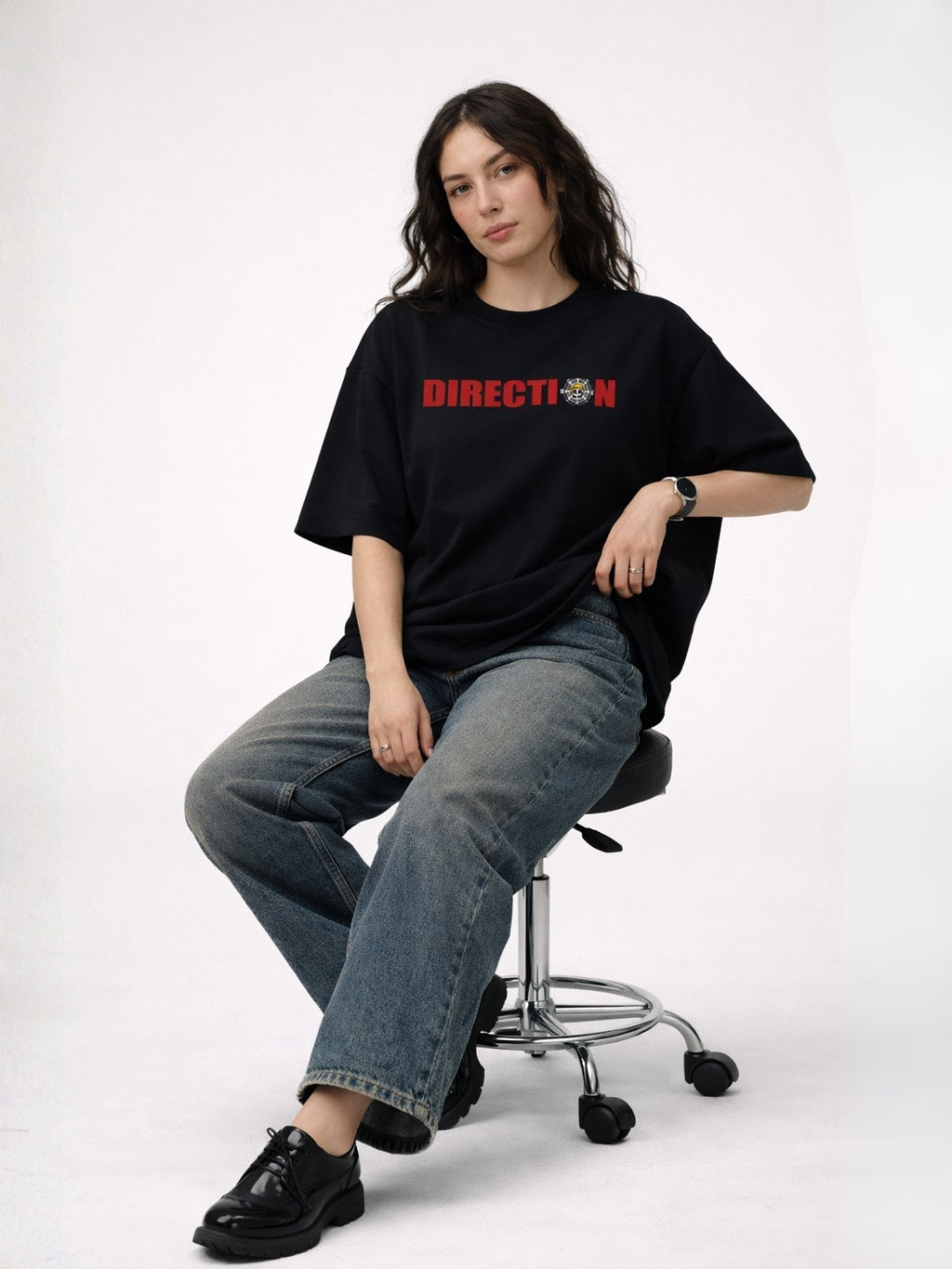 Follow The Direction — Statement Oversized Tee