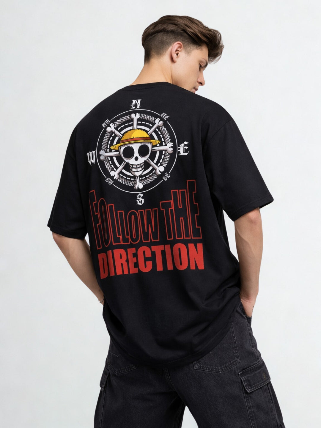 Follow The Direction — Statement Oversized Tee