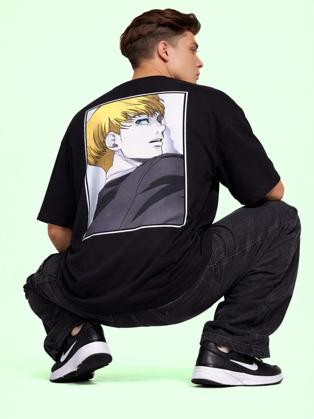 Voidjutsu Anime Oversized T Shirt – Dark Japanese Streetwear Graphic Tee